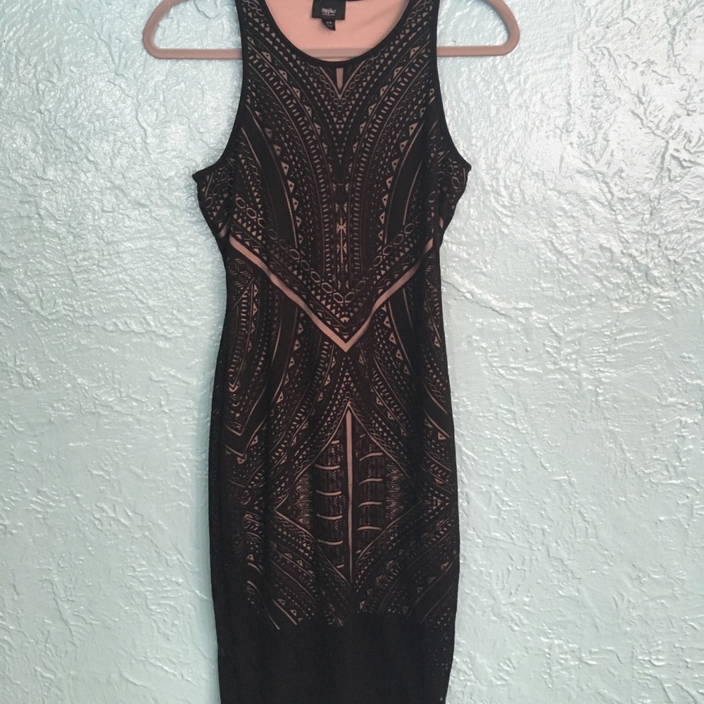 Sexy Midi Length Black Dress Mossimo XS